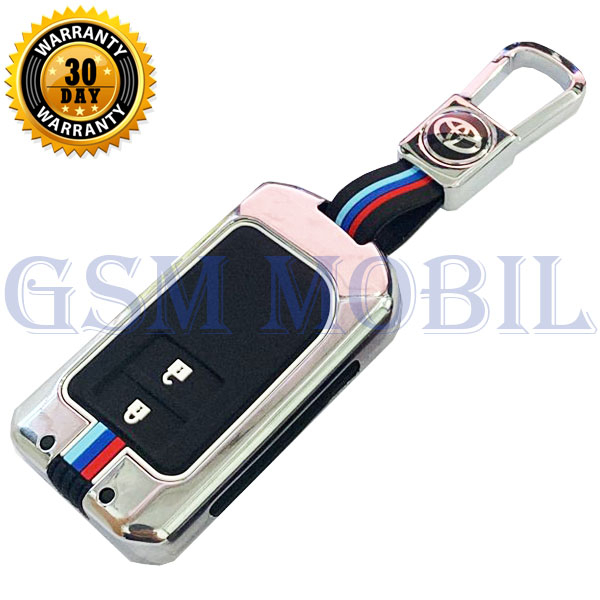 Casing Metal Elegant Kunci Remote Toyota Yaris 2 Tombol