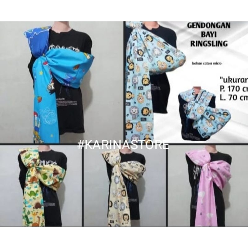 gendongan BAYI ringsling // multifungsi // motif lucu