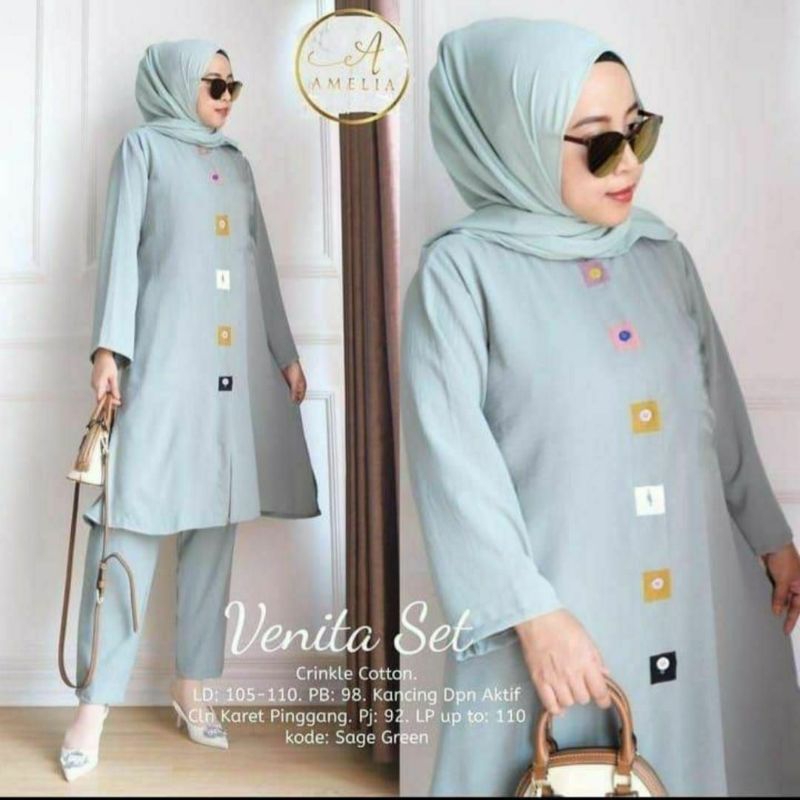 VENITA SET - SETELAN TUNIK RAYON