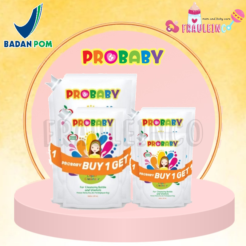*FRAULEINCO* BUY ONE GET ONE 700ml GRATIS 450ml Probaby Liquid Cleanser Pro Baby LCR Sabun pencuci botol piring bayi dan anak