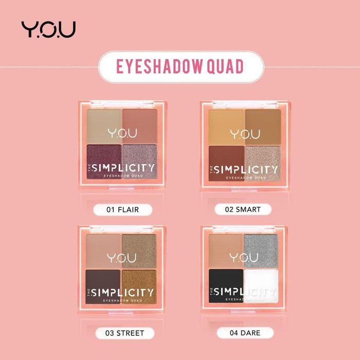 YOU the simplcity eyeshadow quad 6gr