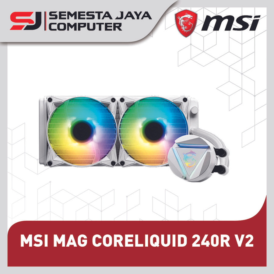 MSI MAG CORELIQUID 240R V2 WHITE LIQUID CPU COOLER WHITE