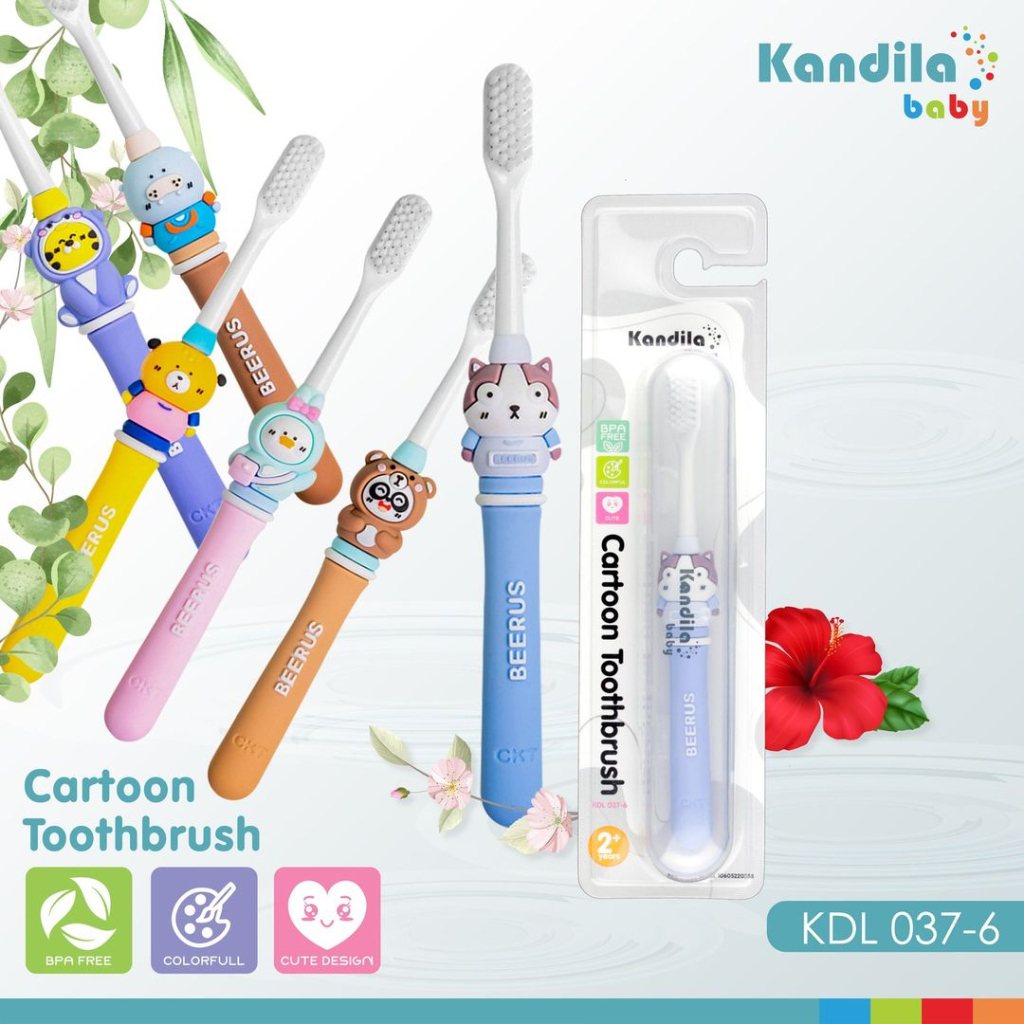 Kandila Baby KDL037-6 Cartoon ToothBrush - Sikat Gigi Anak Bayi