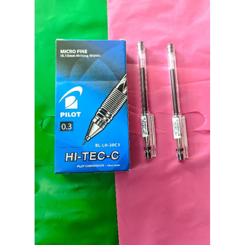 

pulpen pilot hi- tec 0 3 hitam / hi- tec 0 3 hitam