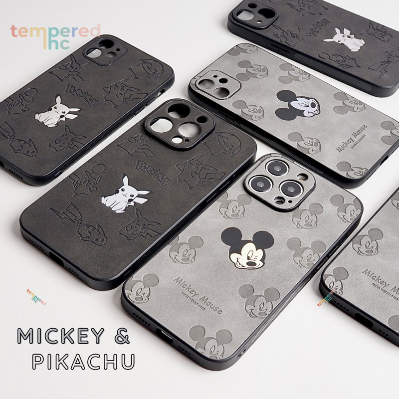 NEW !! Case Iphone PIKACHU&amp;MICKEY ( Iphone 11 - 14 pro max READY !!! )