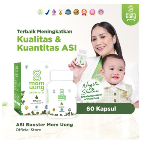 SPECIAL GIFT MOM UUNG ASI BOOSTER 60 KAPSUL FREE NIPPLE CREAM MOMUUNG