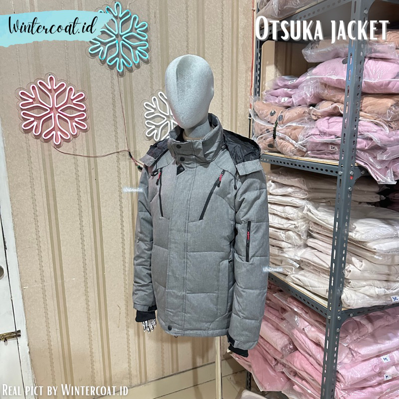 Men winter coat otsuka jacket pria import hangat jaket musim dingin salju snow unisex waterproof