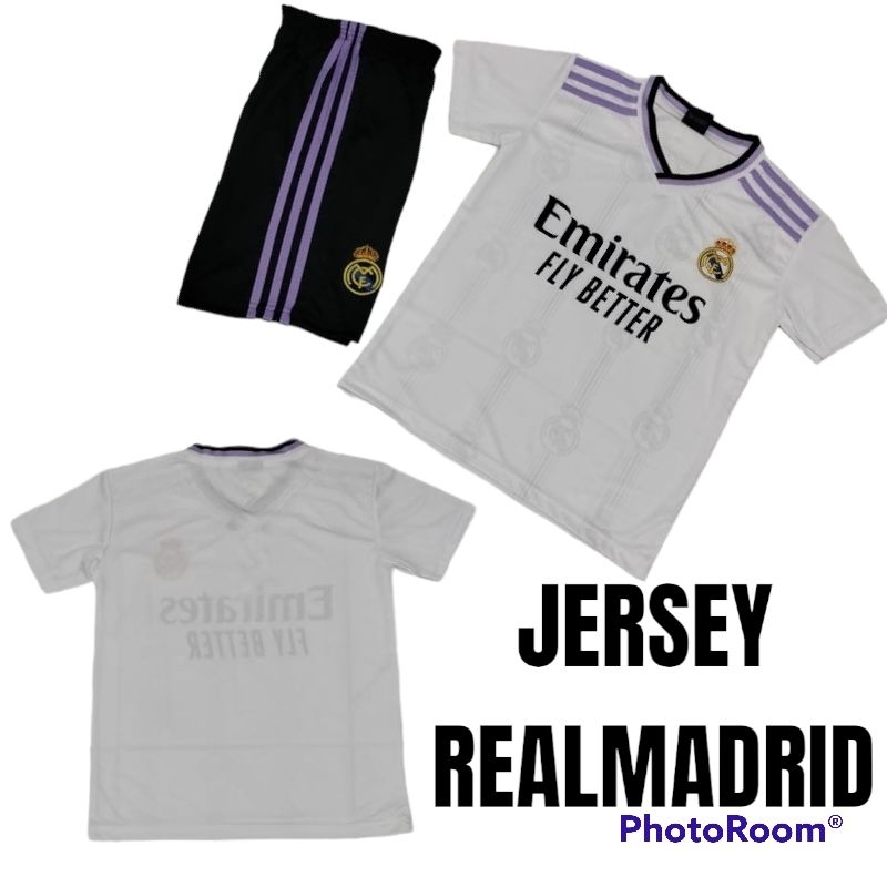 SETELAN BAJU BOLA ANAK REAL MADRID UMUR 5-12THN