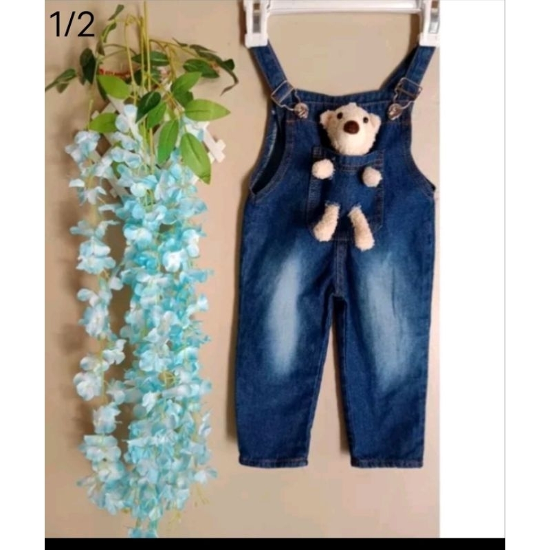 Overall Jeans Celana dan Rok Boneka Usia 1-7 Tahun