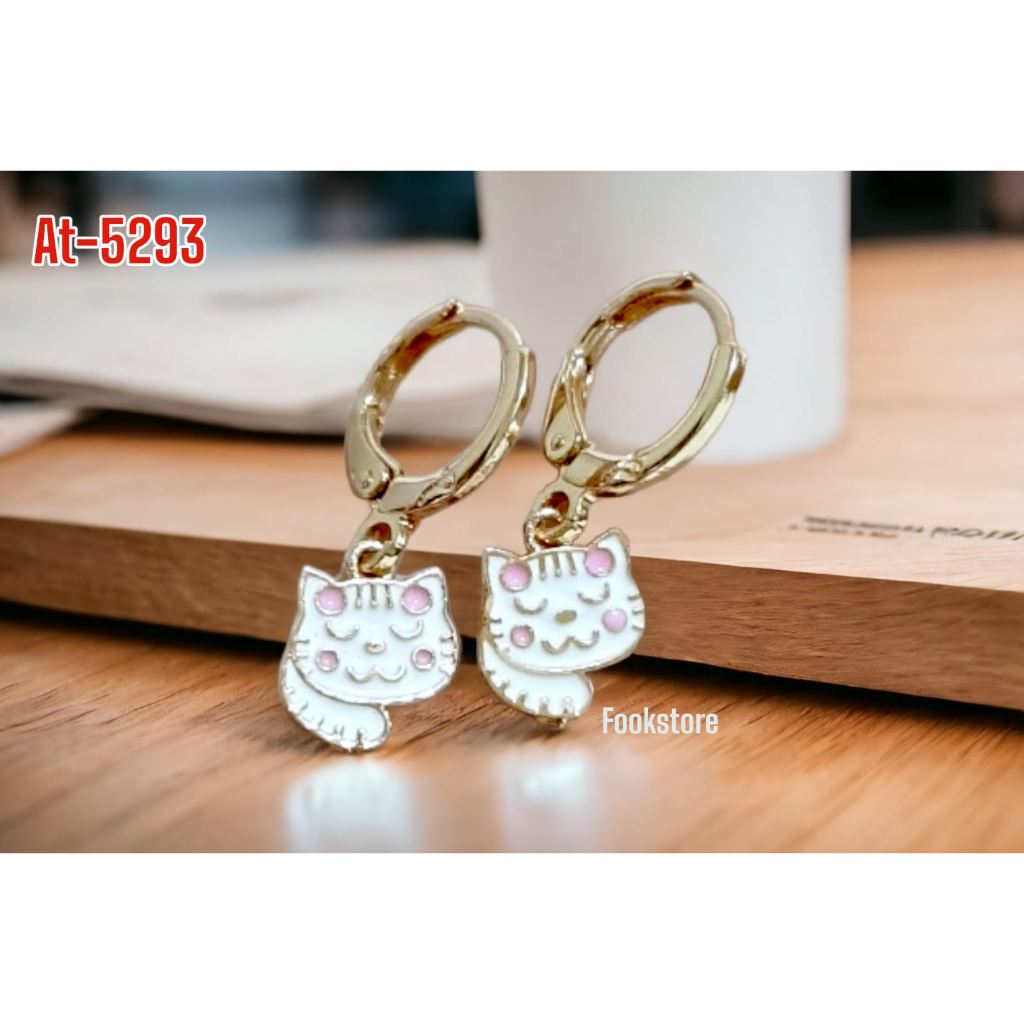 ANTING CLIP ANAK MOTIF KUCING ANTI ALERGI/AT-5293