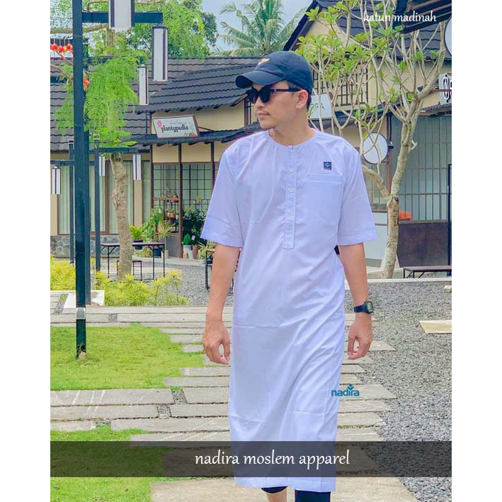 jubah gamis lengan pendek -TURKY - JUBAH LENGAN PENDEK KATUN MADINAH - jubah cowok elagant jubah san