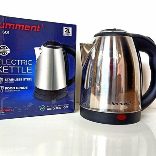 Ceret / Kettle / Teko listrik Lumment KL-601 SNI stainless anti karat 2 liter