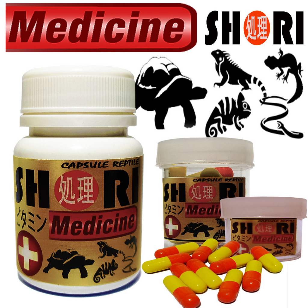 SHORI MEDICINE OBAT VITAMIN SUPLEMEN REPTILE SALVA KADAL TORTO TURTLE IGUANA ULAR TEGU BEARDED DRAGO