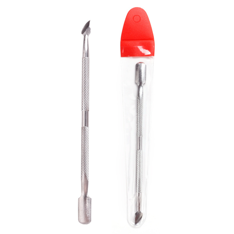 Alat Pendorong Kutikula / Cuticle Pusher Stainless Steel Silver Nail Pusher Manicure Pedicure 2 Sisi