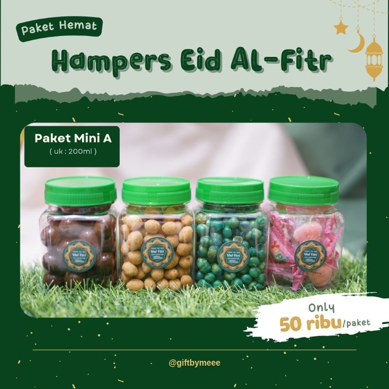 

Hampers Idul Fitri/Hampers Lebaran Paket Mini isi 4 toples