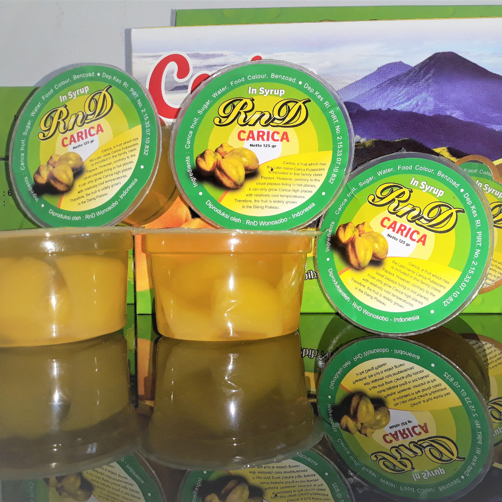 

Carica Dieng Isi 6 Cup 125 gr - Carica Dieng Berkualitas Premium