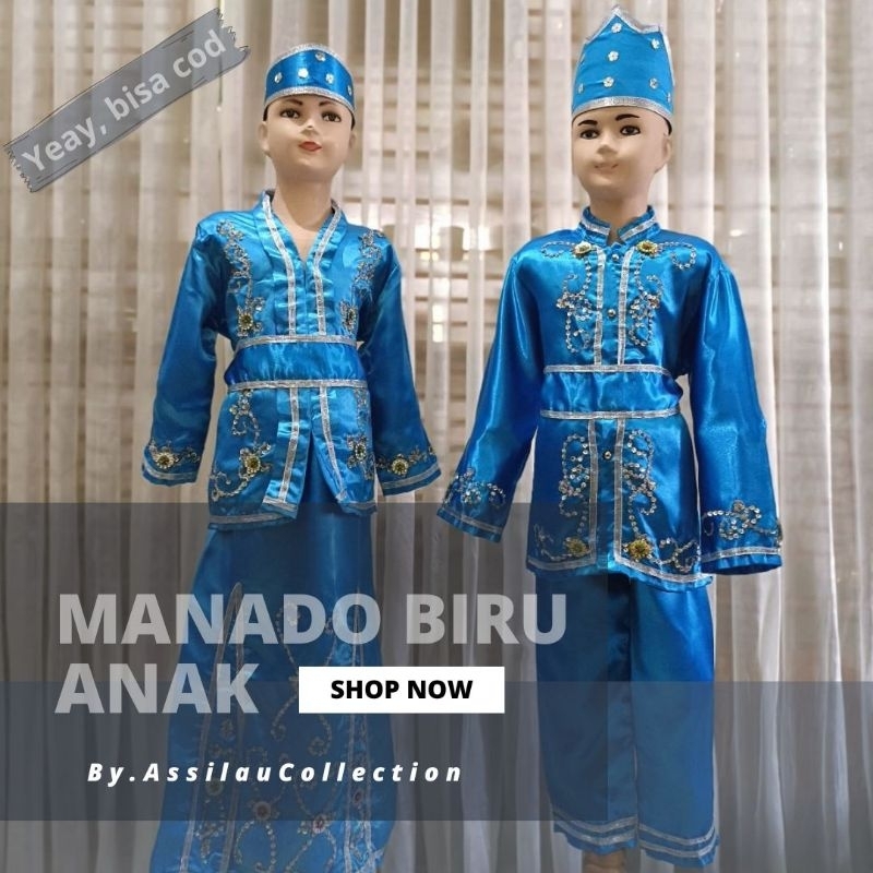 Baju Adat Anak Manado Satuan (Laki/Cewek)