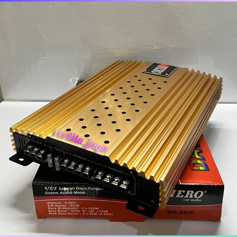 POWER AMPLIFIER 4 CHANNEL NERO NR - 8800 POWER MOSFET