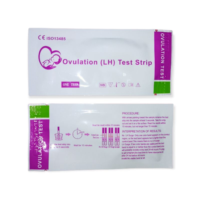 WARNA UNGU Tes Ovulasi Masa Subur Kesuburan Wanita LH Tespek Strip Ovulation Test