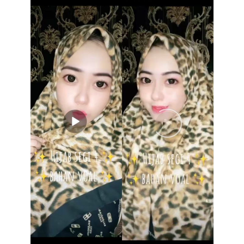 Hijab Motif Macan Tutul