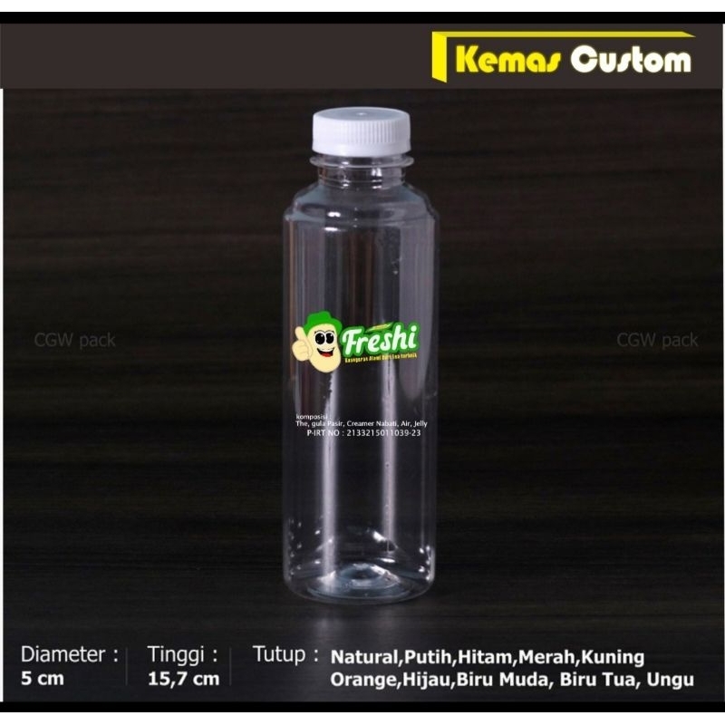 Botol almon plus sablon 250 ml