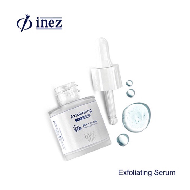 Inez 900 Exfoliating Serum / Serum Pengangkat Sel Kulit Mati / Flek Hitam Inez