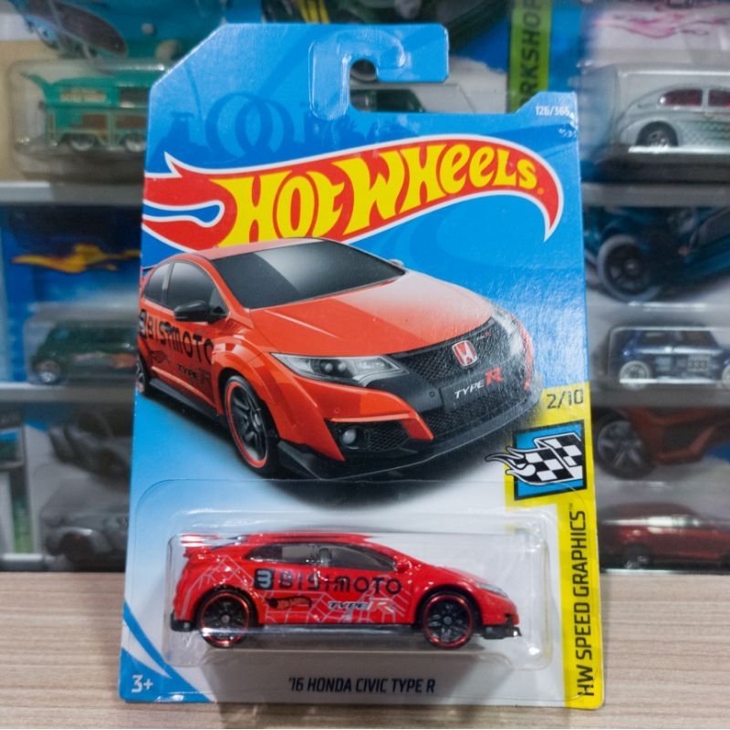 Hot Wheels 16 Honda Civic Type R - Bisimoto Red