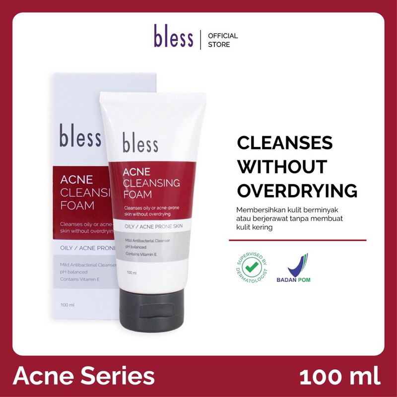 Bless Acne Cleansing Foam / Sabun Cuci Muka Berjerawat