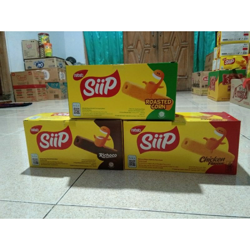 

MUURAHHH POLL Nabati SIIP Richeese, Roasted Corn dan Richoco, Chicken flavour 5g x 20pcs