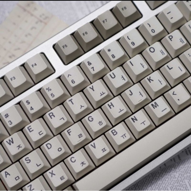 Keycaps XMI Xiami Korean Hangul Black