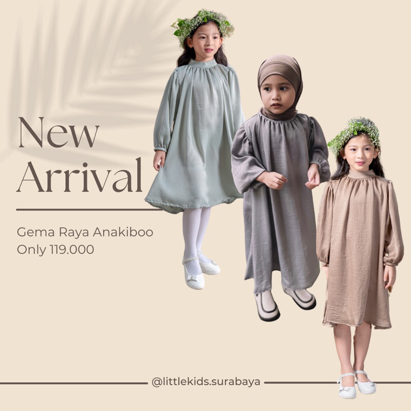 LITTLEKIDS-Gema Raya|Gamis Anak|Raya Series ANAKIBOO
