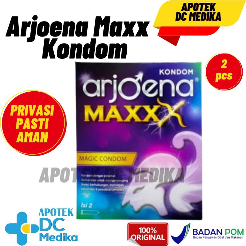 ARJOENA MAXX / KONDOM / ISI 2 / KONTRASEPSI / PRIA