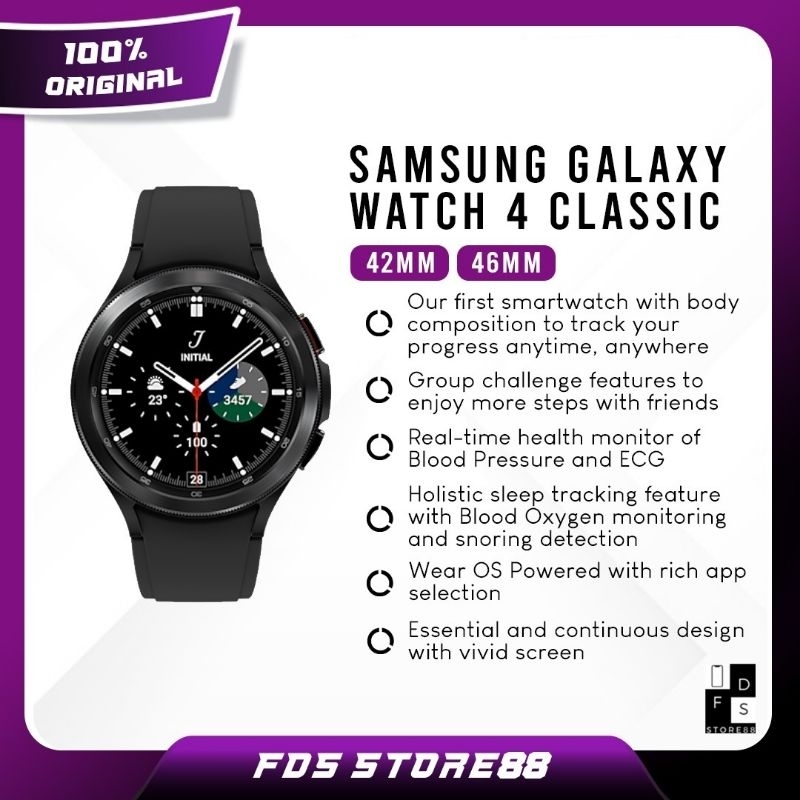Samsung Galaxy Watch 4 Classic 42 mm 46 mm 40mm 44mm Garansi Resmi SEIN