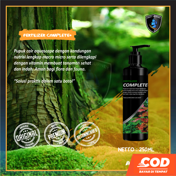 Fertilizer Complete+ Pupuk Cair Aquascape Lengkap Untuk Aquascape Aqua Leaf