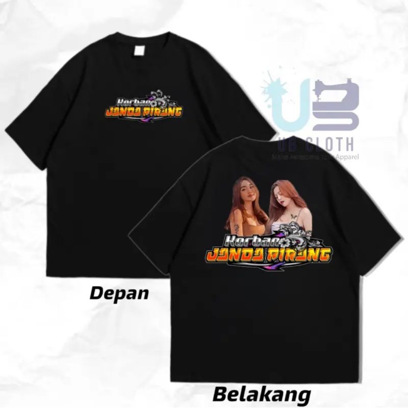 KAOS KORBAN JANDA PIRANG TATO KUPU KUPU TATO NAGA//KAOS JANDA PIRANG VIRAL