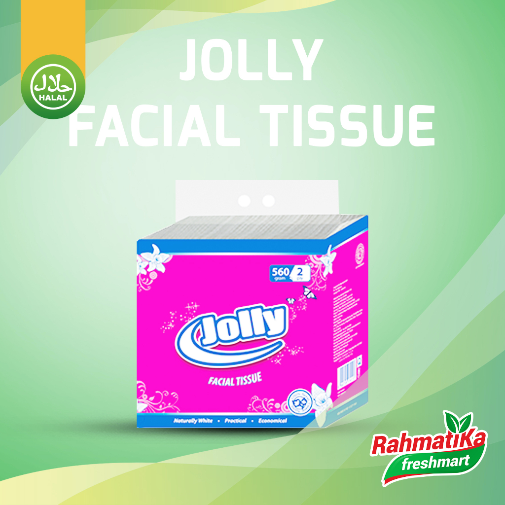 Jolly Facial Tissue / Tisu Wajah 560 Sheets 2 Ply