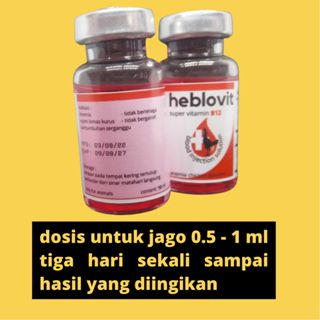 vitamin ayam lesu kurang bertenaga pucat kuningan heblovit inject 10ml zeorfarm