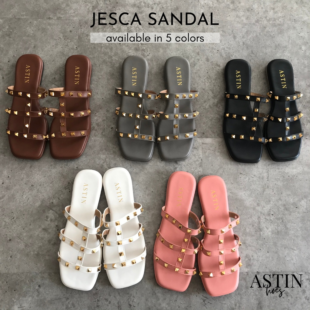 (BIG SALE) ASTIN Jesca Sandal Teplek Flat Wanita