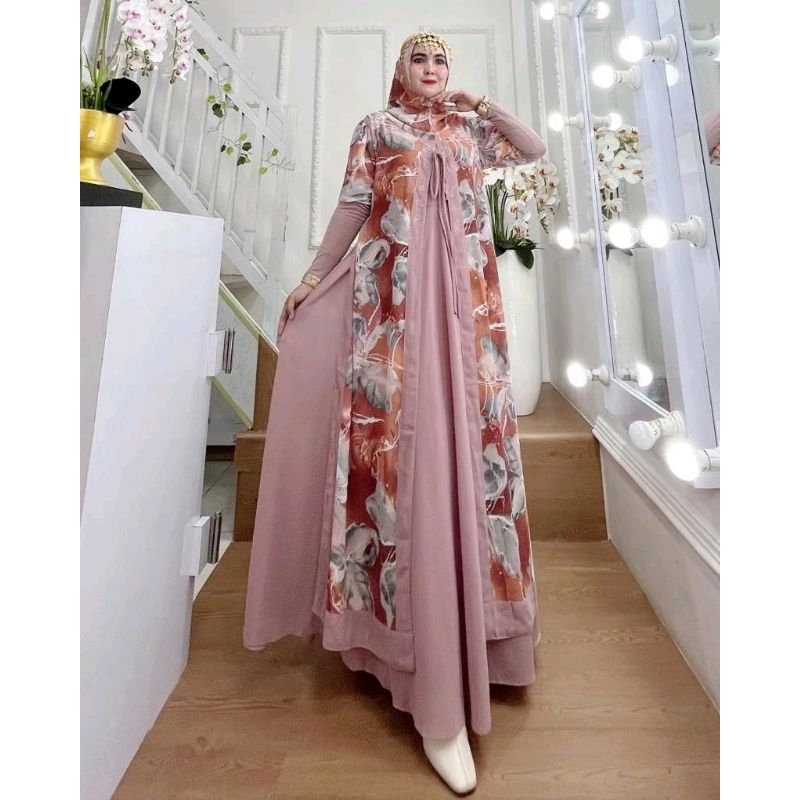 DIJAH 742 Syari jubah set khimar hoodie Arab style by Dijah original