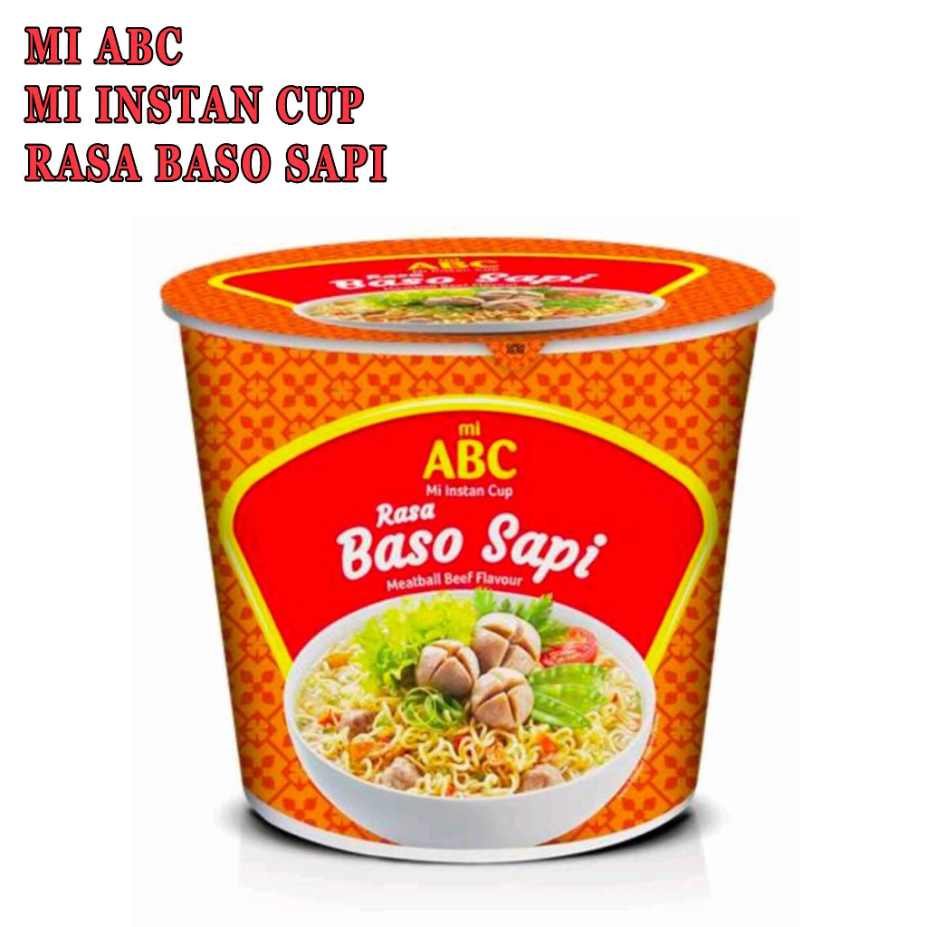 ABC RASA BASO SAPI 60g* MIE ABC RASA AYAM BAWANG 60g