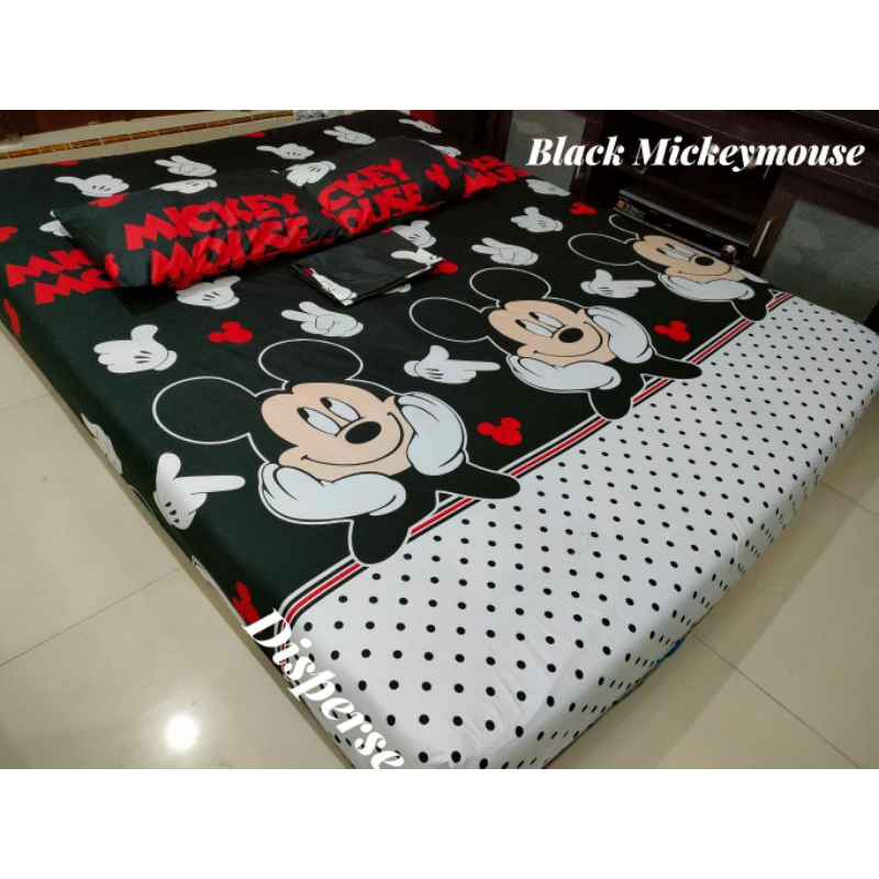 Sprei Black Mickey Mouse