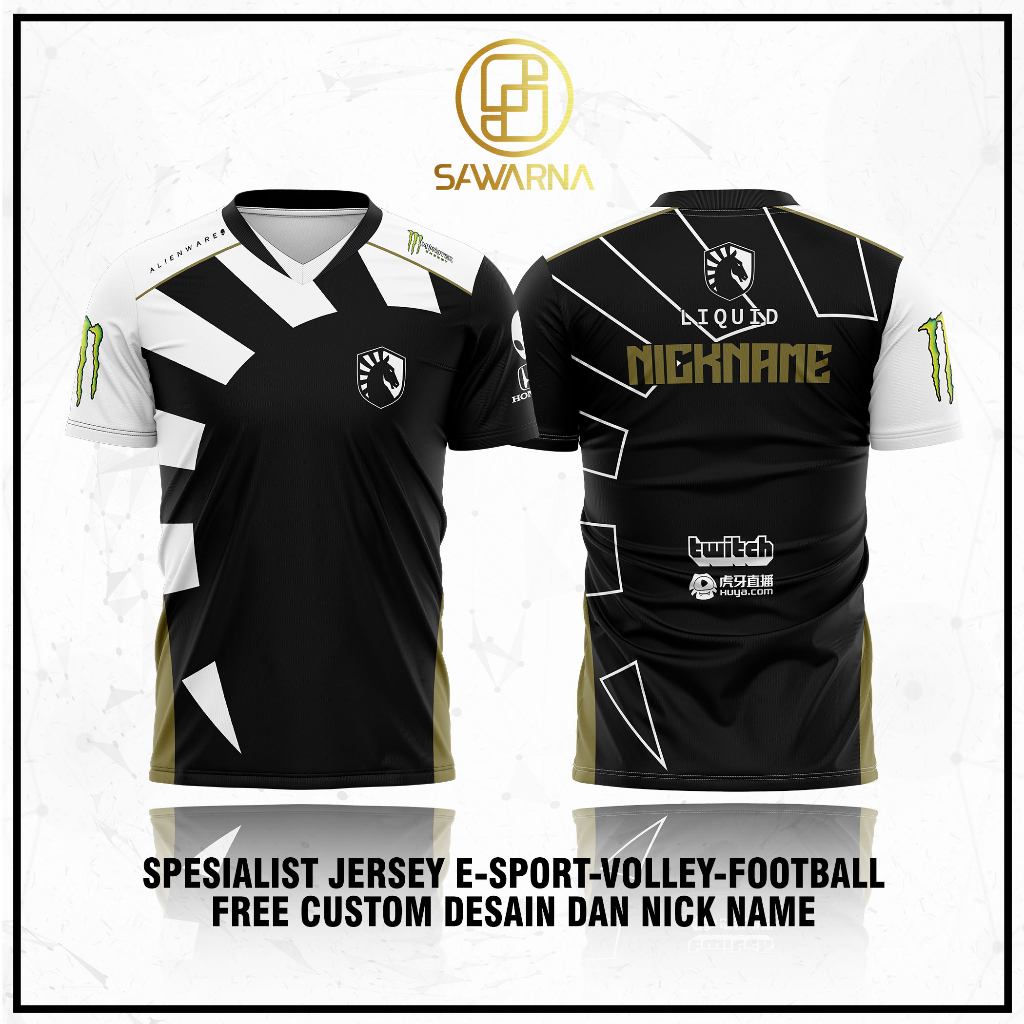 JERSEY KAOS BAJU GAMING TEAM LIQUID 2023 DOTA VALORANT