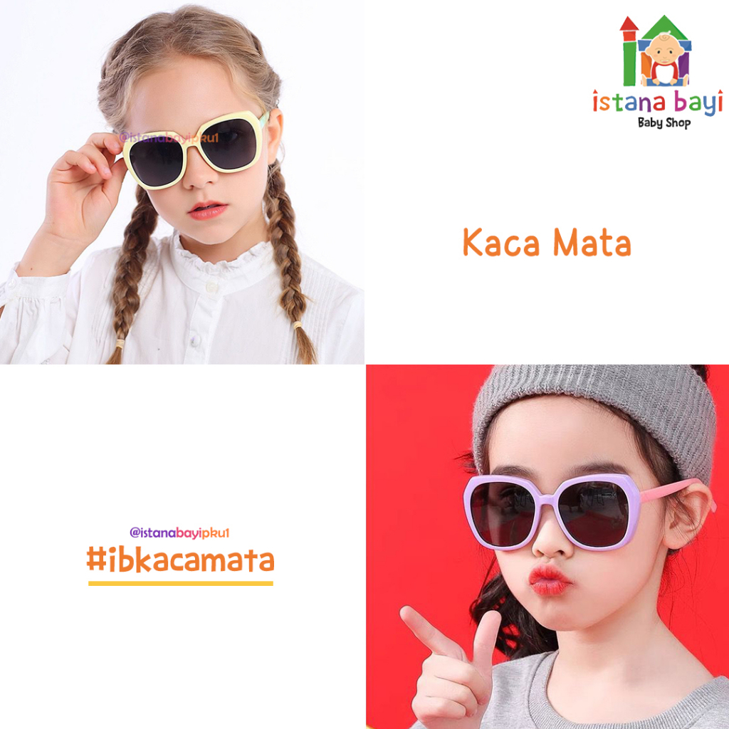 Kacamata anak/Kacamata Vintage 1-7 tahun kacamata anak model korea keninian