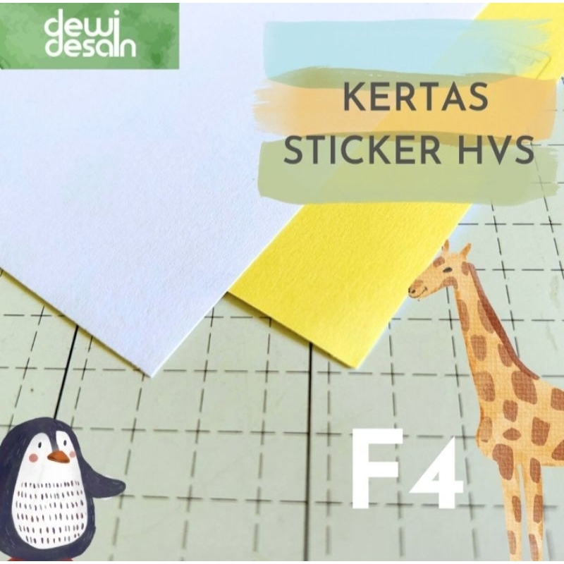 

Kertas Sticker HVS - isi 25 lembar
