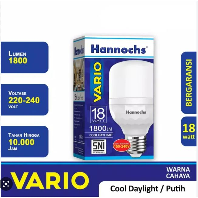 Lampu Led Hannochs Vario 18 Watt Bohlam Hannochs Led Vario 18 Watt
