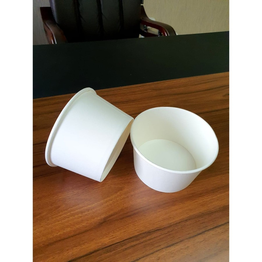 Paper Bowl 1000ml Dengan Tutup / Mangkok Kertas 1000ml Food Grade
