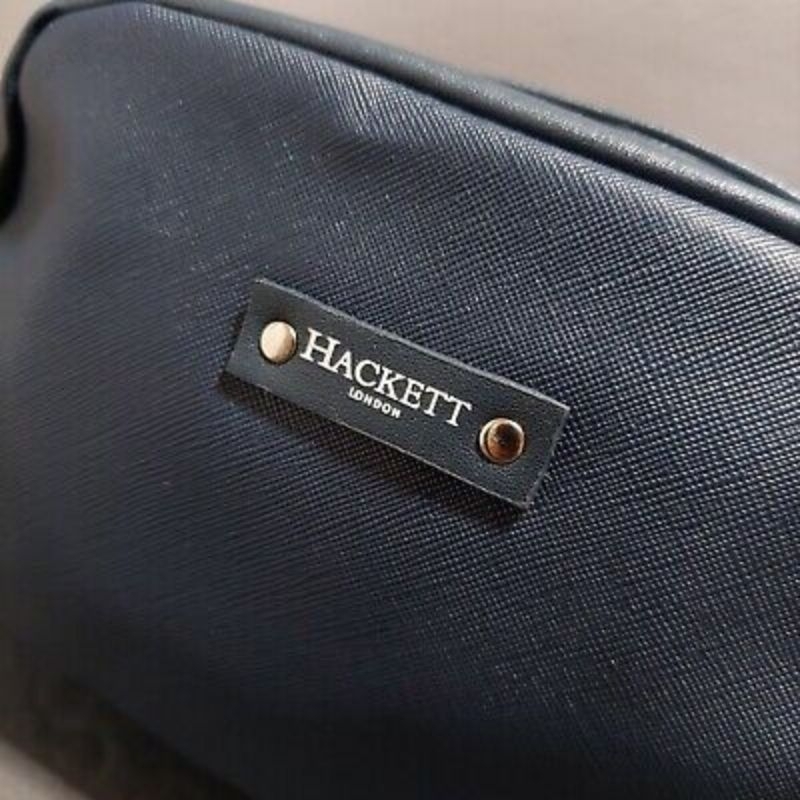 TAS MAN KULIT HAKCET LONDON BLUE NAVY