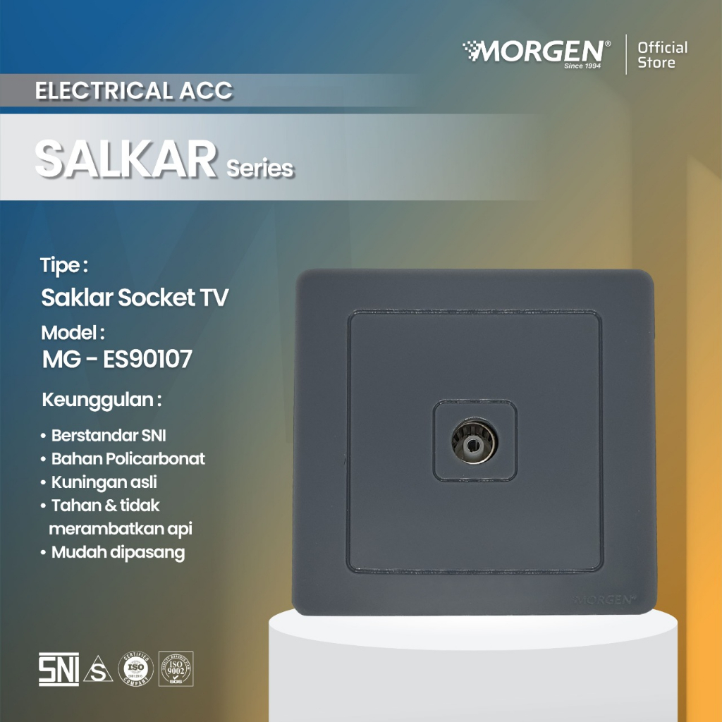 Morgen Antena Socket MG ES90107 SNI Serial Elektrik Series