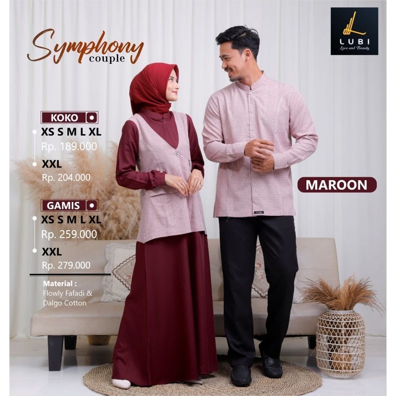 Symphony Couple Maroon By Lubi