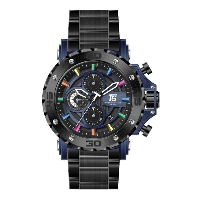 Jam Tangam Pria T5 H 3702G Original